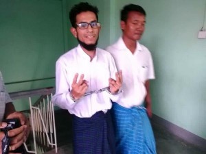 Foto tijdens arrestatie Zaw Zaw Latt