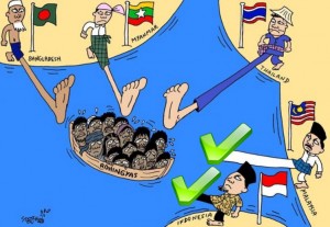 Maleisië en Indonesië duwen de Rohingya niet meer terug de zee op