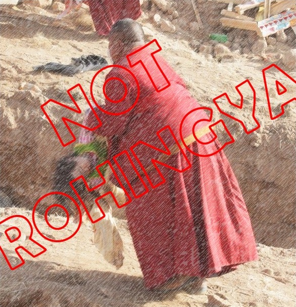 Op 14 april werd Yushu (Qinghai, China) getroffen door een zware aardbeving. Overeenkomstig hun culturele gebruiken werden de vele slachtoffers enkele dagen later door de rouwende Tibetaanse monniken gecremeerd. Deze foto heeft NIETS met de Rohingya te maken.