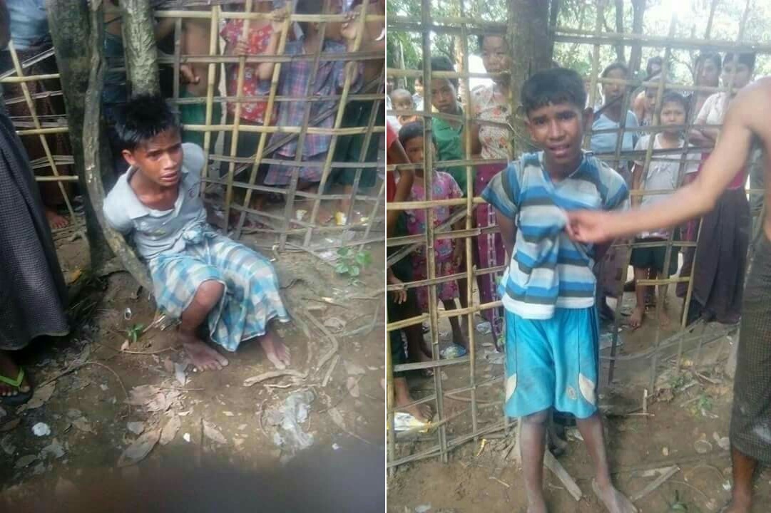 De twee Rohingya tieners, mishandeld en nu beschuldigd van verkrachting.